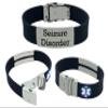 Seizure Disorder Sport Medical Alert ID Bracelet for Men and Women | Personalized Epilepsy ID Wristband | Waterproof Silicone with Engraved Emergency Info | Adjustable & Durable view 1