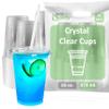 Large Clear Plastic Disposable Cups with Lids & Straws 50 count - 16 oz (ounces) Clear PET Cup for Cold Smoothie, Iced Coffee, Boba, Bubble Tea, Protein Shakes, Cold Drinks (Cups + Flat Lids + Straws) view 1