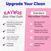 Kaywos Zezo-Fiber Microfiber Cleaning Cloths - Highly Absorbent Premium Towels for Cars, Kitchen, Glass, and Automotive Surfaces Soft Lint-Free Reusable Multipurpose Cleaning Rags,11 Pack view 3
