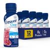 Ensure Liquid Clear Nutrition Drink, 0g fat, 8g of protein, Blueberry Pomegranate, 10 Fl Oz (Pack of 12), Bottle, gluten free view 1
