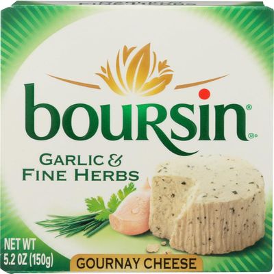 Boursin Garlic and Fine Herb Gournay Cheese, 5 Ounce -- 12 per case.