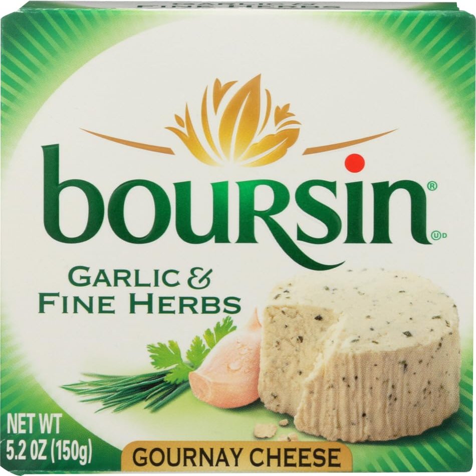 Boursin Garlic and Fine Herb Gournay Cheese, 5 Ounce -- 12 per case.