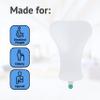 Homecraft Savanah Splash Guard, Urine Deflector Guard with Clip to Easily Attach to Toilet Seats, Seated Position Commode Guard for Deflecting Liquid Downward to Prevent Accidents, Easy to Clean view 2
