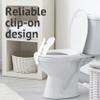 Homecraft Savanah Splash Guard, Urine Deflector Guard with Clip to Easily Attach to Toilet Seats, Seated Position Commode Guard for Deflecting Liquid Downward to Prevent Accidents, Easy to Clean view 3