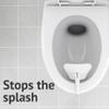 Homecraft Savanah Splash Guard, Urine Deflector Guard with Clip to Easily Attach to Toilet Seats, Seated Position Commode Guard for Deflecting Liquid Downward to Prevent Accidents, Easy to Clean view 4