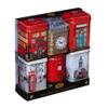 New English Teas Best of British Tea Collection - 6 Iconic London Tins Gift Set (Bus, Big Ben, Phone Box, Post Box) - 4.7oz Loose Leaf English Tea view 1