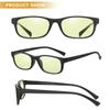 DUCO Blue Light Glasses for Men Women Ray Blocking Computer Gaming with Amber Lens 8016 view 3