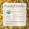 Rishi Tea Turmeric Ginger Herbal Tea - Organic Sachet Bags, Caffeine Free Blend with Spicy Ginger & Citrus, Hot or Iced - 50 Count (Pack of 1) view 3