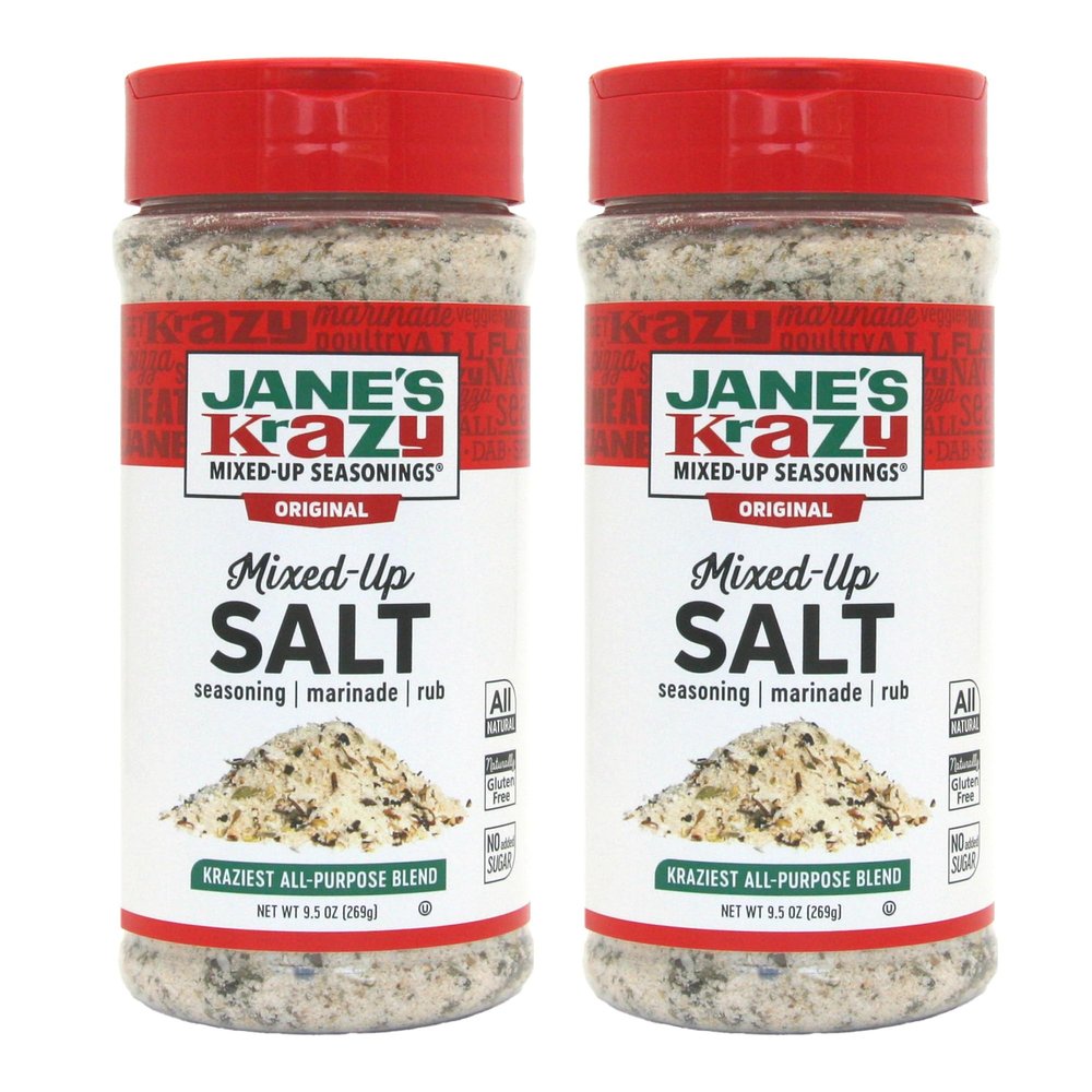 Jane's Krazy Mixed-Up Original Salt Blend, 9.5 Ounce (Pack of 2)