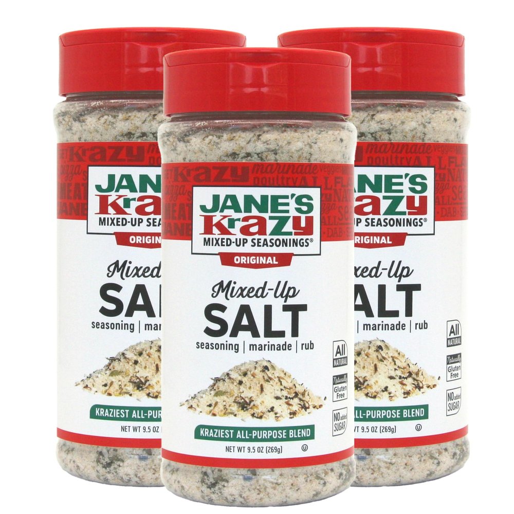 Jane's Krazy Mixed-up Original Salt Blend 9.5 Oz (Pack of 3)