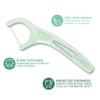 Plackers Micro Mint Dental Floss Picks, Made with Super TufFloss, Protected Fold Away Pick, Easy to Use, Cool Mint, Green, Individually Wrapped, 500 Count view 2