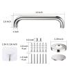 12 Inch Stainless Steel Shower Grab Bar - ZUEXT Shower Handle, Bathroom Balance Bar - Safety Hand Rail Support - Handicap, Elderly, Injury, Senior Assist Bath Handle (w/Self-Adhesive Stick-on Hook) view 2