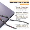 38 Titanium Magnetic Field for Pain Cross Necklace for Men Large Width Germanium Field Therapy Couples Husband Christmas Gifts(19.17(in), Black) view 3