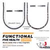 38 Titanium Magnetic Field for Pain Cross Necklace for Men Large Width Germanium Field Therapy Couples Husband Christmas Gifts(19.17(in), Black) view 4