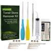 Airgoesin 6.75 inch Tonsil Stone Remover LED Tool Kit - 2 Sets, Oral Irrigation Syringe & Stainless Steel Pick, Tonsil Stone Removal Kit for Breath Freshening view 1