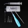 Airgoesin New Version Lighted Tonsil Stone Removing Tool, 5 Tips, Case + 1 Stainless Steel Tonsillolith Pick + 1 Irrigation Syringe Curved Tip Oral Rinse view 2