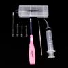 Airgoesin Professional Tonsil Stone Remover Tool Flashlight, 5 Tips + 1 Stainless Steel Tonsillolith Pick + 1 Irrigation Syringe Oral Clean Fresh Breath Rinse view 4