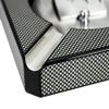 DecoreBay Carbon Fiber Patterned Wooden Cigar Ashtray with 4-Cigar Rests Best Man Gift (Grey) view 4