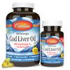 Carlson - Cod Liver Oil Gems, 460 mg Omega-3s + Vitamins A & D3, Wild-Caught Norwegian Arctic Cod Liver Oil, Sustainably Sourced Nordic Fish Oil Capsules, Lemon, 180 Softgels view 1