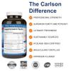 Carlson - Cod Liver Oil Gems, 460 mg Omega-3s + Vitamins A & D3, Wild-Caught Norwegian Arctic Cod Liver Oil, Sustainably Sourced Nordic Fish Oil Capsules, Lemon, 180 Softgels view 2