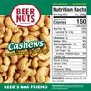 BEER NUTS Cashews | 12 oz. Can - Sweet and Salty view 2