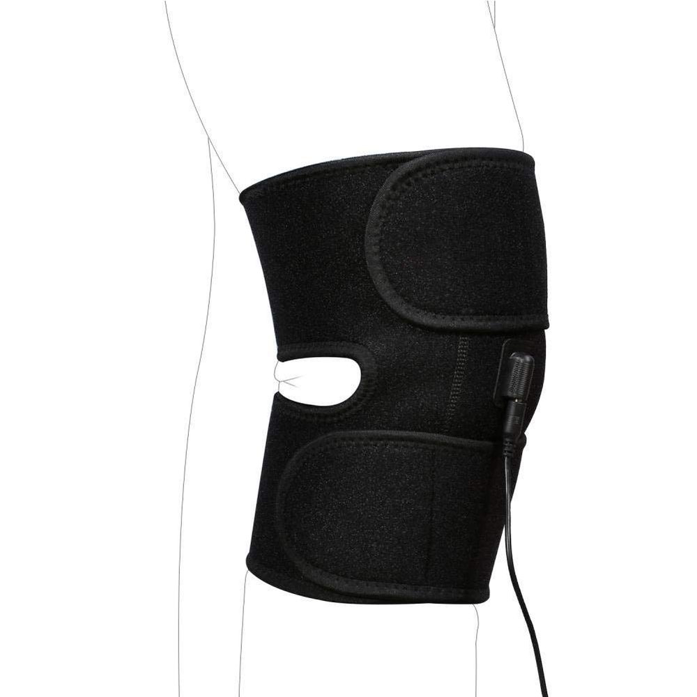 ANGGREK Adjustable Heated Pad Heat Heating Knee Wrap Brace Thermotherapy Pocket Heated Knee Brace Knee for Injury Cramps Arthritis Recovery