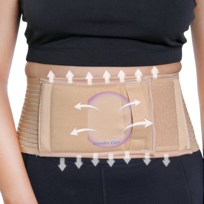 Wonder Care Umbilical Hernia Support Belt for Men and Women, Abdominal Binder Adjustable Truss Support with Compression Pad for Belly Button Hernias, Navel, Ventral and Incisional Hernias, 3XL