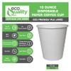 2 Pack of 250 ct - White Hot Drink Paper Cups 10 oz by EcoQuality - Disposable Coffee Cups, Recyclable, Compostable, Great for Office, Breakrooms, Restaurants, Coffee Shops, Tea Shops, Latte, Chai view 2
