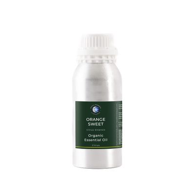 Mystic Moments | Organic Orange Sweet Essential Oil 500g - Pure & Natural Oil for Diffusers, Aromatherapy & Massage Blends Vegan GMO Free