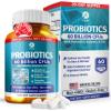 1 Body 60 Billion Probiotics for Men & Women, Gut Health for Men & Women with Prebiotics, Digestive Enzymes, Zinc & L-Glutamine, Supports Digestive Comfort, Non-GMO, 60 Vegan Probiotic Capsules view 1