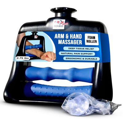 Roleo Arm and Hand Massager; Deep Tissue Forearm, Hand, and Wrist Pain Relief; Arm Roller; Portable. Strong Therapeutic Massage. Invented by a LIC. Massage Therapist. See Our Video. New Sleek Look