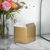 (24 Pack) Size 6 in x 6 in x 6 in Gold Square High Gloss Gift Boxes For Party Favors Coffee Mug Candy view 4