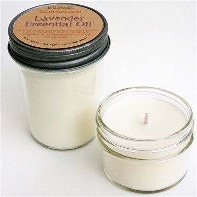 Lavender Essential Oil Soy Wax Candle by WAXroots 4oz