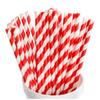 Package of 48 Old Fashion Look Red and White Paper Straws From the David Tutera Bridal Collection view 1