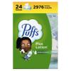 Puffs Plus Lotion Facial Tissues, 24 Family Boxes, 124 Tissues Per Box view 1