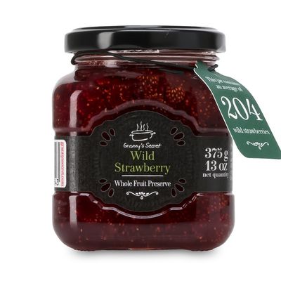 Granny's Secret Preserves, Wild Strawberry, 375 Gram (Pack of 6)
