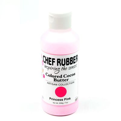 Chef Rubber Cocoa Butter, Artisan Collection - Princess Pink 7 Ounce