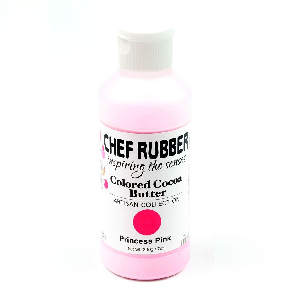 Chef Rubber Cocoa Butter, Artisan Collection - Princess Pink 7 Ounce