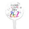 26.2 Marathon Scale of 1 to 10 Rainbow Runner Cupcake Picks Toppers Decoration Set of 6 view 2