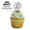 26.2 Marathon Scale of 1 to 10 Rainbow Runner Cupcake Picks Toppers Decoration Set of 6 view 3