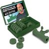 Bas Rutten O2Trainer: Breathing Muscle Training Device  Lung Power & Endurance Tool for Athletes, Singers & High-Altitude Performance  Diaphragmatic Respiratory Trainer  16 Resistance Caps  Green view 1