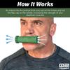 Bas Rutten O2Trainer: Breathing Muscle Training Device  Lung Power & Endurance Tool for Athletes, Singers & High-Altitude Performance  Diaphragmatic Respiratory Trainer  16 Resistance Caps  Green view 3