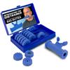 Bas Rutten O2Trainer: Breathing Muscle Training Device  Lung Power & Endurance Tool for Athletes, Singers & High-Altitude Performance  Diaphragmatic Respiratory Trainer  16 Resistance Caps  Blue view 1