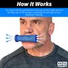 Bas Rutten O2Trainer: Breathing Muscle Training Device  Lung Power & Endurance Tool for Athletes, Singers & High-Altitude Performance  Diaphragmatic Respiratory Trainer  16 Resistance Caps  Blue view 3