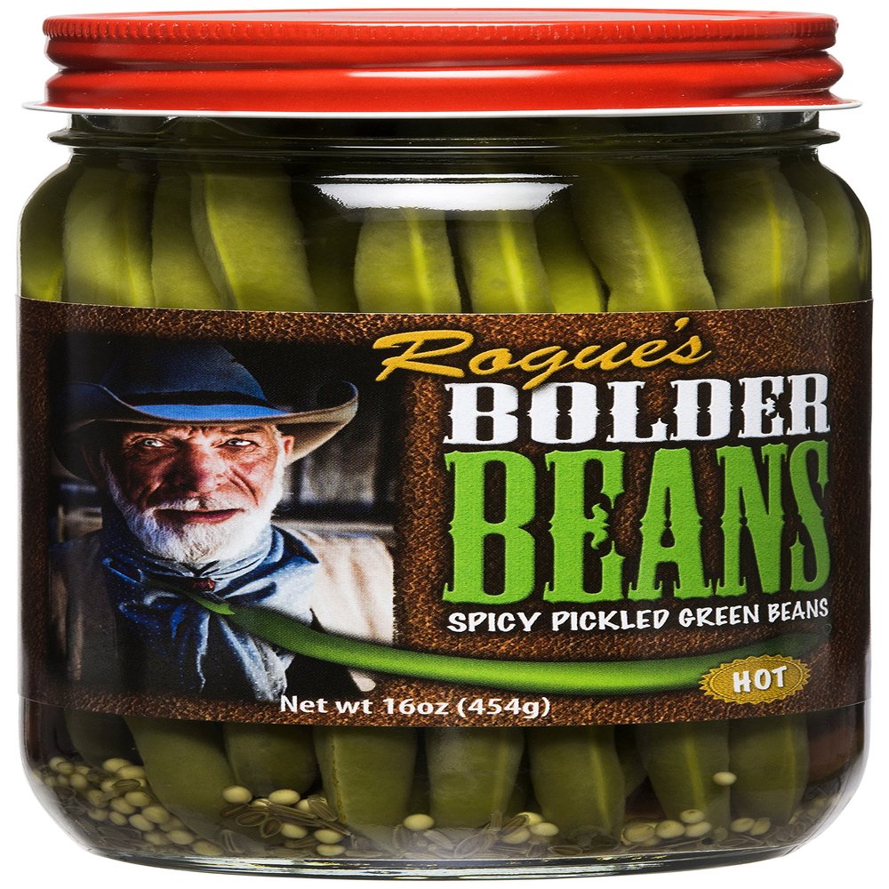 Bolder Beans Pickled Green Beans - 3-Pack 16oz (Hot)