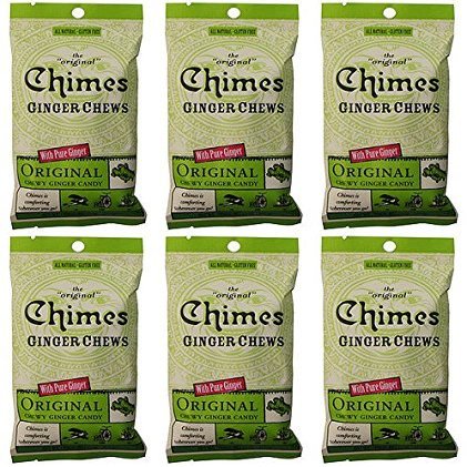 (6 PACK) - Chimes - Ginger Chews - Original | 42.5g | 6 PACK BUNDLE by Chimes