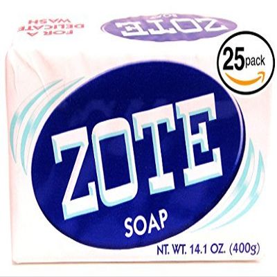 (PACK OF 25 BARS) Zote WHITE Laundry Bar Soap, with Even MORE Whitening Power & Satin Remover. Light Fresh Scent! Safe for delicate clothes! (25 Bars, 14.1oz Each Bar)