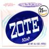(PACK OF 25 BARS) Zote WHITE Laundry Bar Soap, with Even MORE Whitening Power & Satin Remover. Light Fresh Scent! Safe for delicate clothes! (25 Bars, 14.1oz Each Bar) view 1