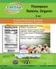 Thompson Raisins, Organic (4 oz, ZIN: 525687) - 3 Pack view 2