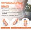 Povihome Elasticated Malleolar Sleeve with Two Gel Pads for Ankle Bone Cushioning & Protector, Great for Running, Skating, Cleats and Athletic Footwear - 1 Pair view 4